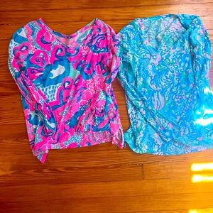 Two Cotton Lilly Pulitzer shirts! Comfortable and pair well with white jeans!